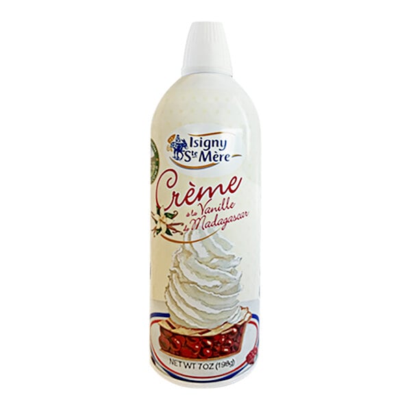 Isigny Sainte-Mere Whipped Cream with Madagascar Vanilla 7 oz. Can - 12/Case