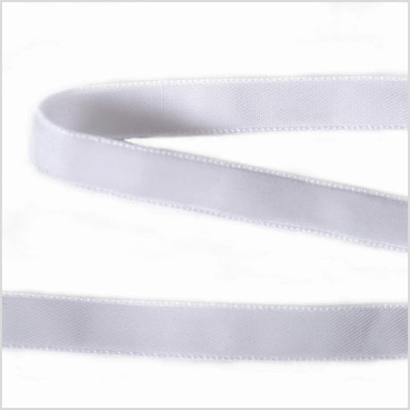 Single Faced Velvet Ribbon Made in Italy - 3/8" - White - Sabine Collection