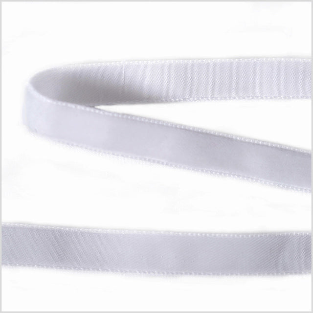 Single Faced Velvet Ribbon Made in Italy - 3/8" - White - Sabine Collection