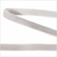 Single Faced Velvet Ribbon Made in Italy - 3/8" - Silver - Sabine Collection