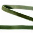 Single Faced Velvet Ribbon Made in Italy - 3/8" - Hunter - Sabine Collection
