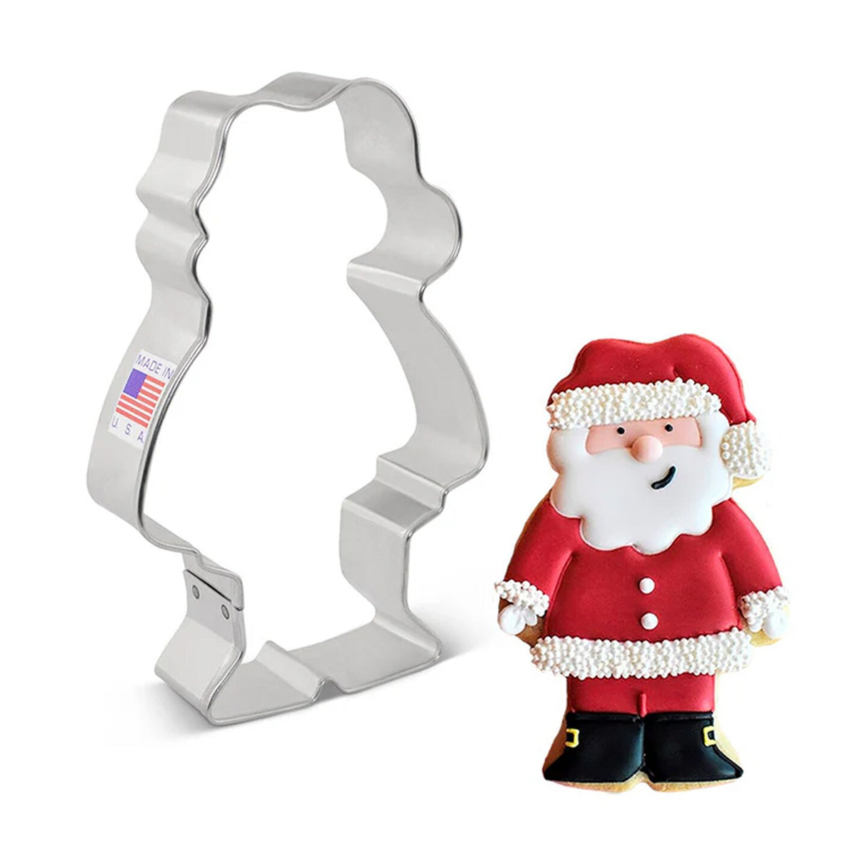 Ann Clark Cute Santa Cookie Cutter full body 4 1/2"