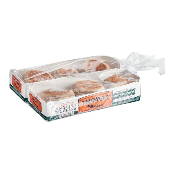 Thomas' Whole Wheat English Muffin 2 oz. - 72/Case
