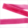 Single Faced Velvet Ribbon Made in Italy - 7/8" - Fuchsia - Sabine Collection