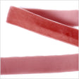 Single Faced Velvet Ribbon Made in Italy - 7/8" - Old Rose - Sabine Collection