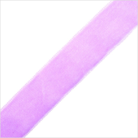 Single Faced Velvet Ribbon Made in Italy - 7/8" - Violet - Sabine Collection