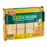 Keebler Club and Cheddar Sandwich Crackers 1.38 oz. - 96/Case