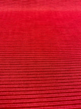 Bryant Outdoor Red Verticality Ticking Stripes Polyester Fabric - Red Vertical Stripes, 56" Width (1 Yard)