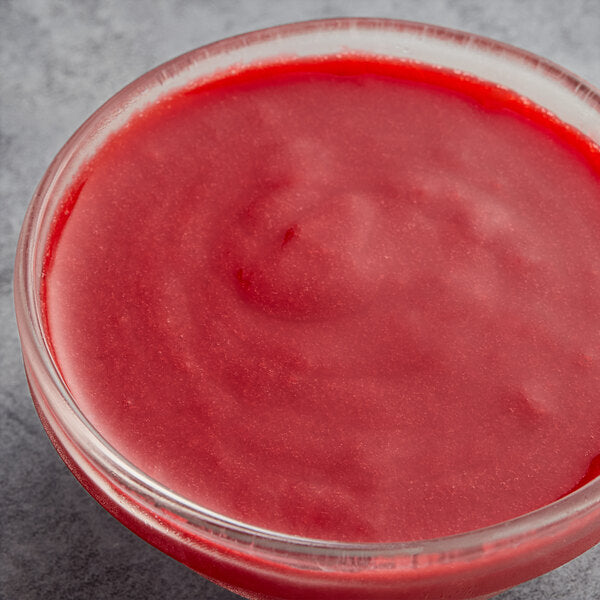 Les Vergers Boiron Red Raspberry 100% Fruit Puree 2.2 lb. - 6/Case