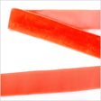 Single Faced Velvet Ribbon Made in Italy - 7/8" - Bright Orange - Sabine Collection