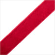 Single Faced Velvet Ribbon Made in Italy - 7/8" - Rouge Red - Sabine Collection