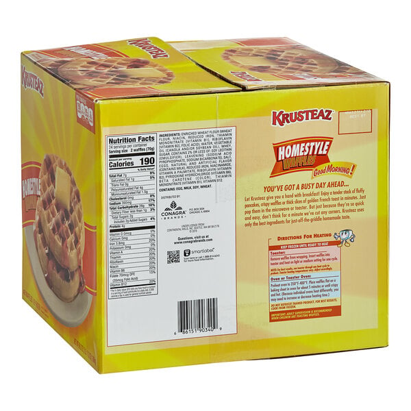 Krusteaz Round Homestyle Waffle 4" - 48/Case