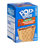 Pop-Tarts Unfrosted Brown Sugar Cinnamon Toaster Pastries 2-Pack 48 per Case product image - Snack Bars
