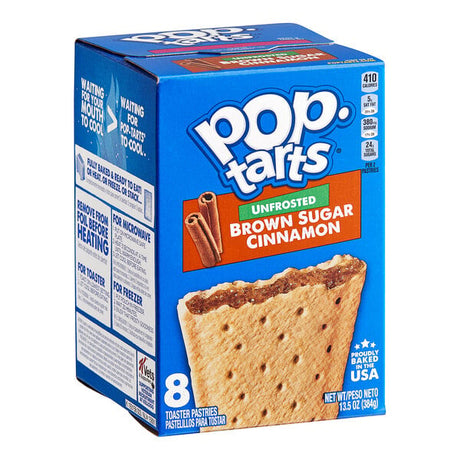 Pop-Tarts Unfrosted Brown Sugar Cinnamon Toaster Pastries 2-Pack 48 per Case product image - Snack Bars