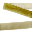 Single Faced Velvet Ribbon Made in Italy - 7/8" - Olive - Sabine Collection