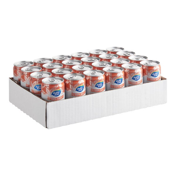 Ruby Kist Grapefruit Juice 7.2 fl. oz. Can - 24/Case