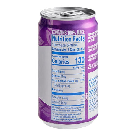 Ruby Kist Grape Juice 7.2 fl. oz. Can - 24/Case