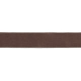 Single Faced Velvet Ribbon Made in Italy - 7/8" - Dark Tan - Sabine Collection