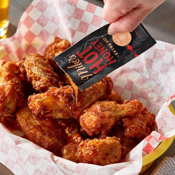 Mike's Hot Honey Extra Hot 0.5 oz. Packet - 100/Case