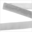 Single Faced Velvet Ribbon Made in Italy - 7/8" - Silver - Sabine Collection