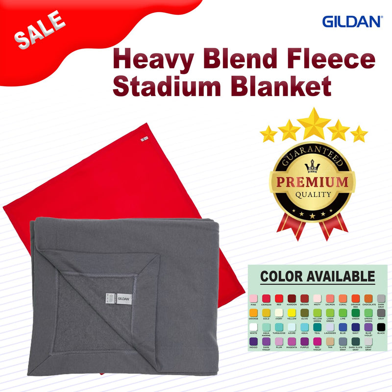 Gildan® 2 pcs Heavy Blend Fleece Stadiaum Blanket