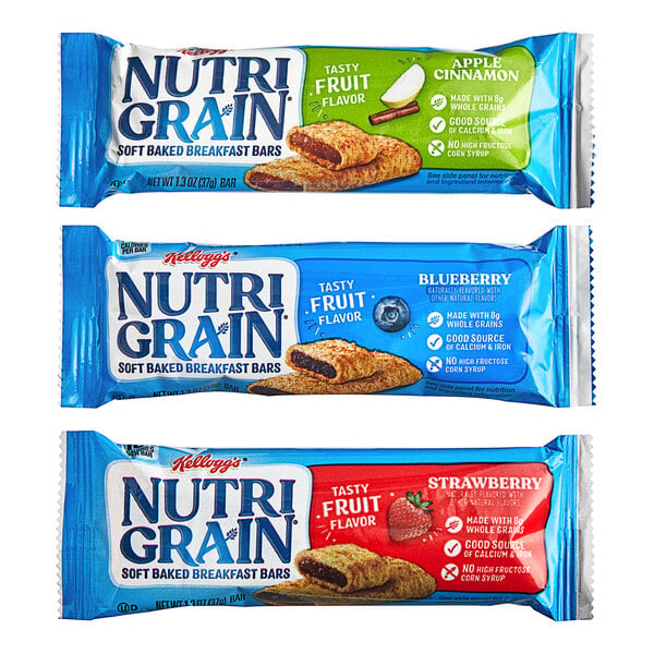 Nutri-Grain Cereal Bar Variety Pack 1.3 oz. - 48/Case