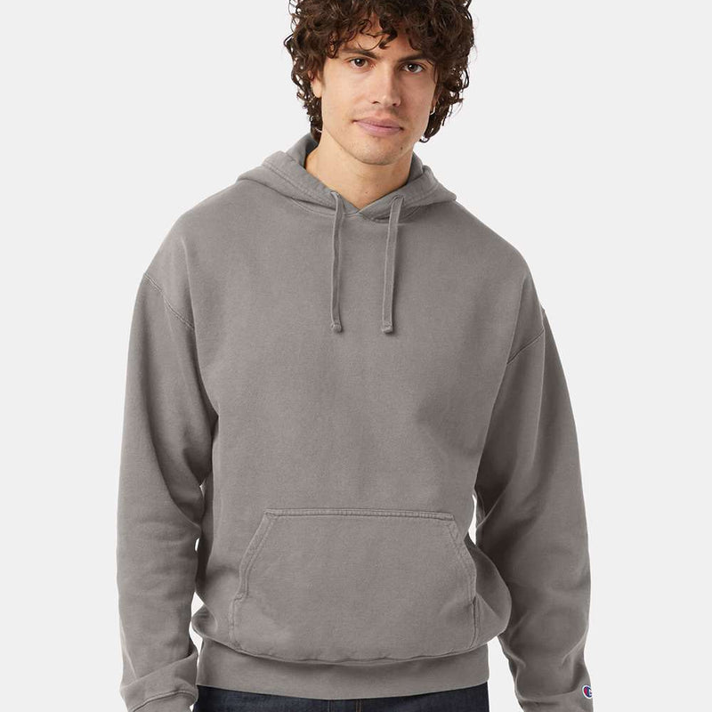 Champion garment-dyed cotton fleece hoodie