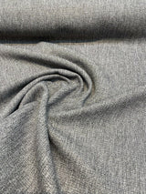 Classic Gray Tweed Chenille Chenille Fabric - Gray Tweed Pattern, 56" Width (1 Yard)