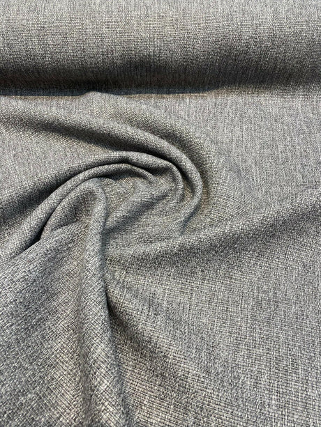 Classic Gray Tweed Chenille Chenille Fabric - Gray Tweed Pattern, 56" Width (1 Yard)