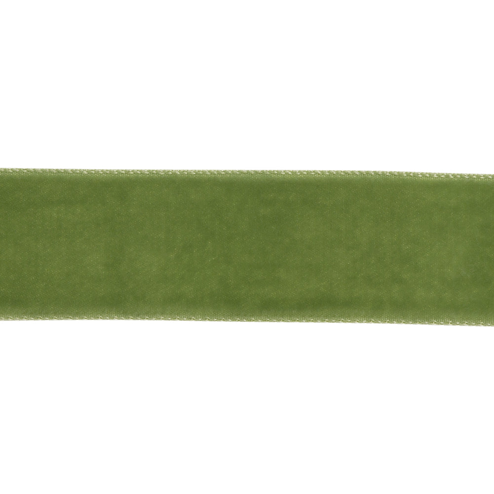 Single Faced Velvet Ribbon Made in Italy - 7/8" - Willow - Sabine Collection