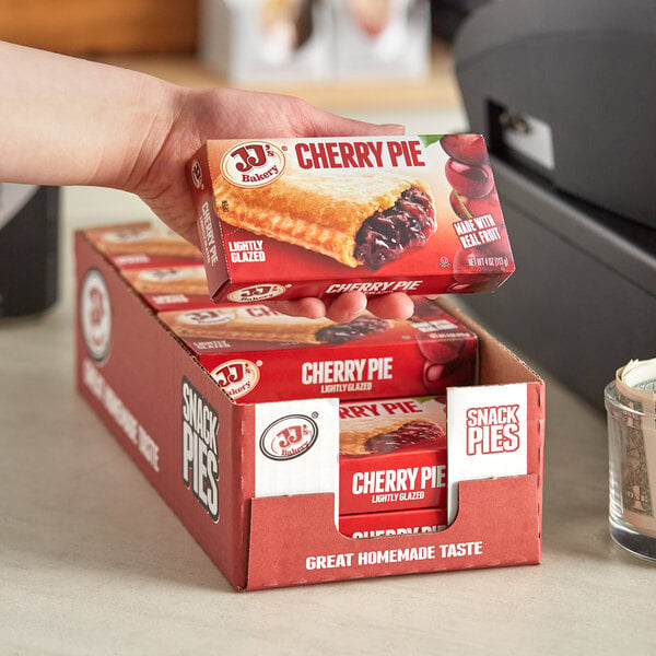 JJ's Bakery Cherry Pie Turnover 4 oz. - 48/Case