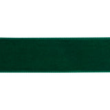 Single Faced Velvet Ribbon Made in Italy - 7/8" - Emerald - Sabine Collection