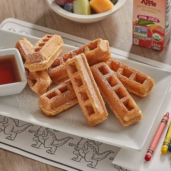 Krusteaz Whole Grain Belgian Waffle Stick 3 5/8" - 216/Case
