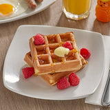 Krusteaz Square Whole Grain Belgian Waffle 3 5/8" - 72/Case