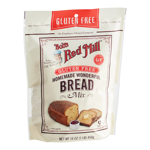 Bob's Red Mill Gluten-Free Homemade Wonderful Bread Mix 16 oz. - 4/Case
