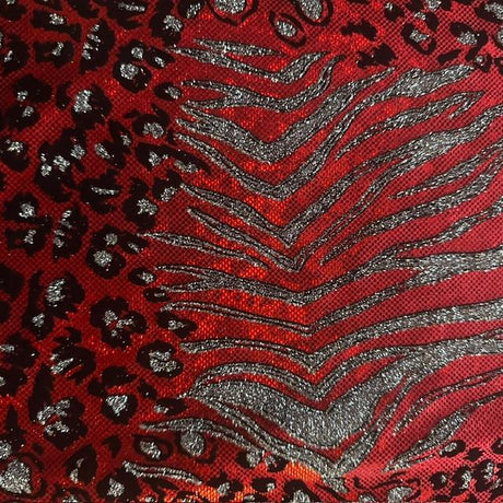 Nylon Spandex Safari Hologram Foil Fabric