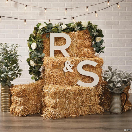 FloraCraft Decorative Straw Hay Bale Block for Autumn Halloween Decor, for spooky Halloween party and home decor