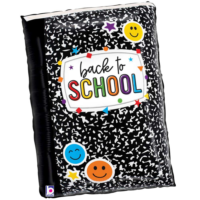 Back to School Composition Book Foil Balloon