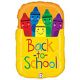 Foil Balloon Back To School Crayon Box