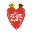 Foil Balloon Glittering We Bee-Long Together