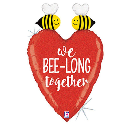 Foil Balloon Glittering We Bee-Long Together