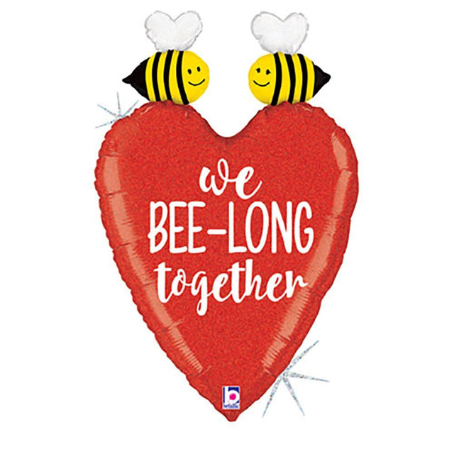 Foil Balloon Glittering We Bee-Long Together