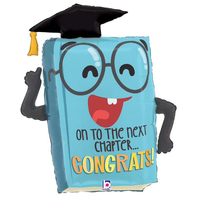 Graduation Foil Balloon Next Chapter Book