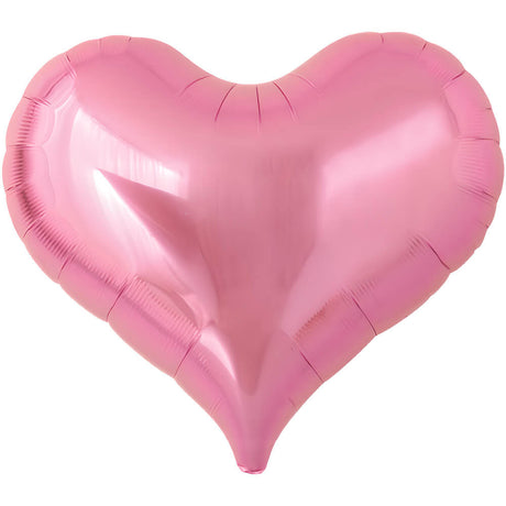 Foil Balloon 25 Inch Jelly Heart Metallic Pink