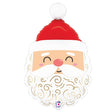 Foil Balloon Joyful Santa