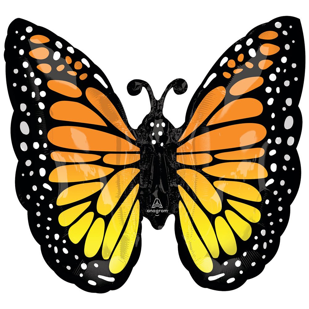 Butterfly Glow Foil Balloon 25 Inch Monarch