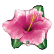 Foil Balloon Pink Hibiscus 25 Inch
