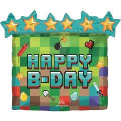 Foil Balloon Pixel Party 25 Inch