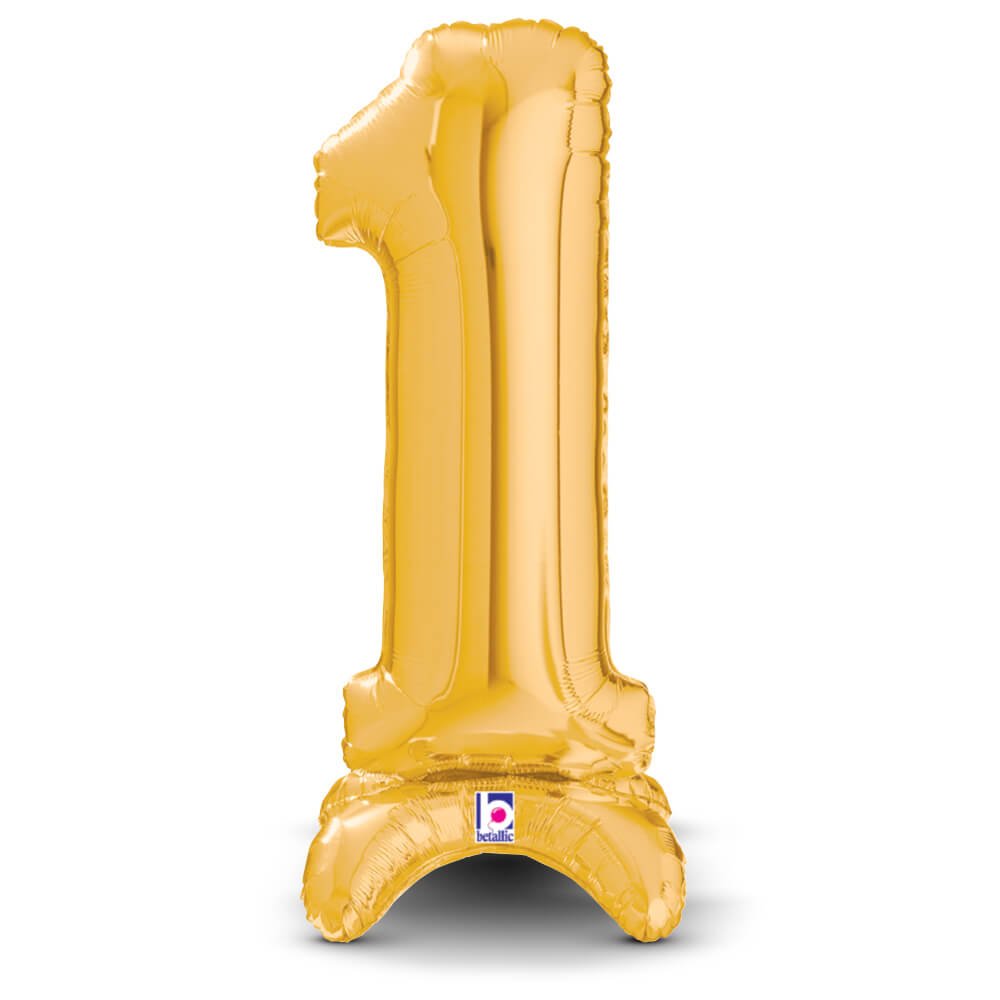 Foil Balloon Number 1 Gold 25 Inch