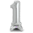 Number 1 Silver Foil Balloon